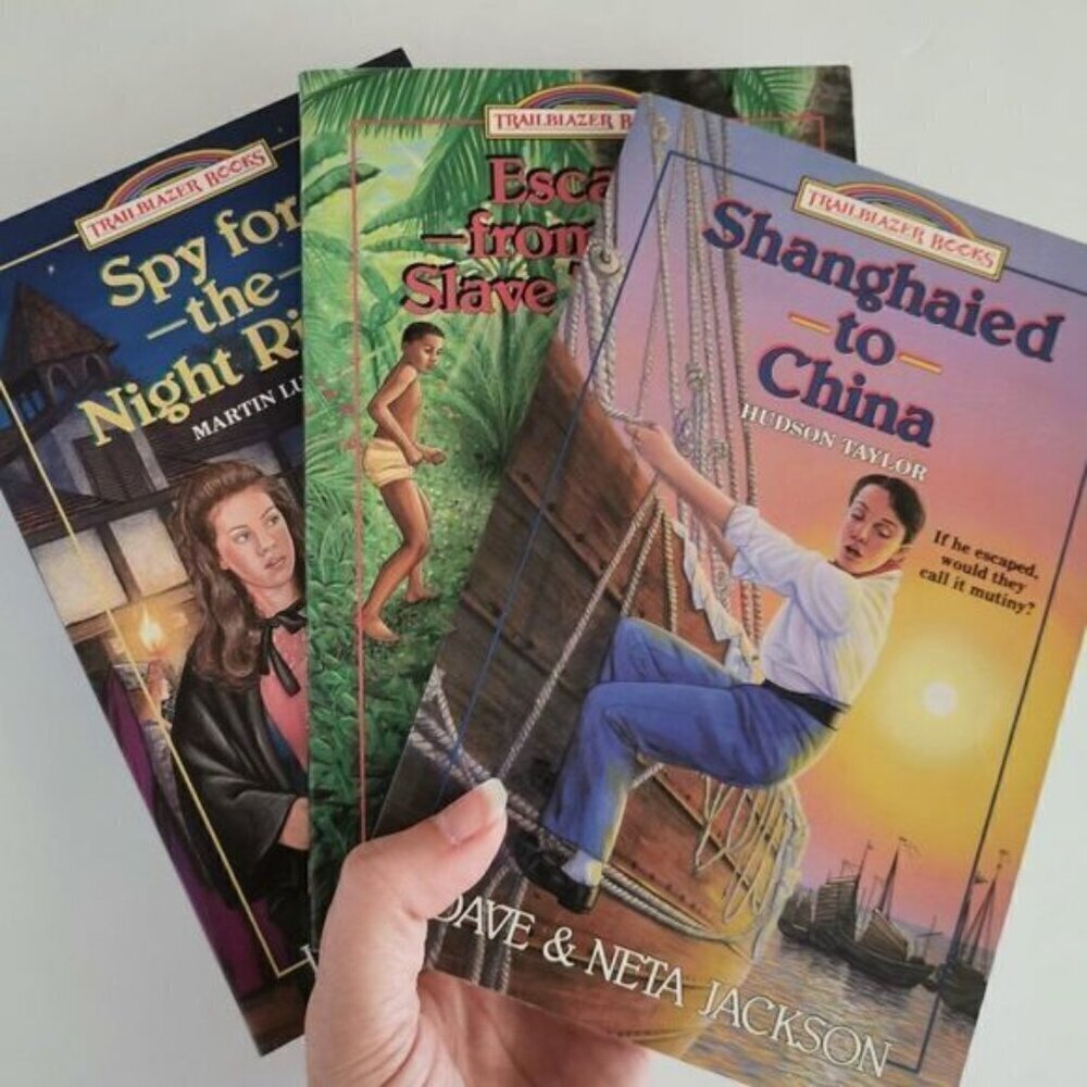 Vintage Trailblazer Books Set of 3, 1990s Christian YA Fiction Historical